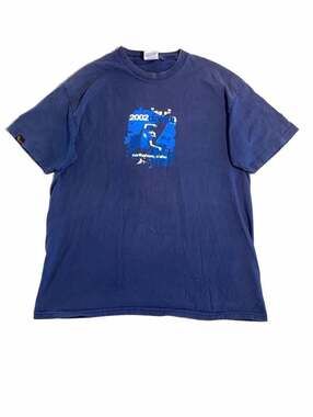 Dahui T-Shirt Size L 2002 North Shore Oahu Graphic Vintage Blue Cotton